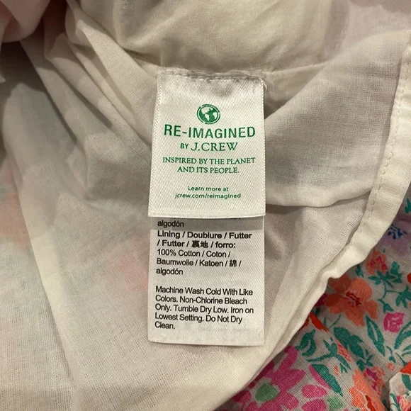 Crewcuts girl’s dress in floral stripe size 4 - Picture 4 of 6